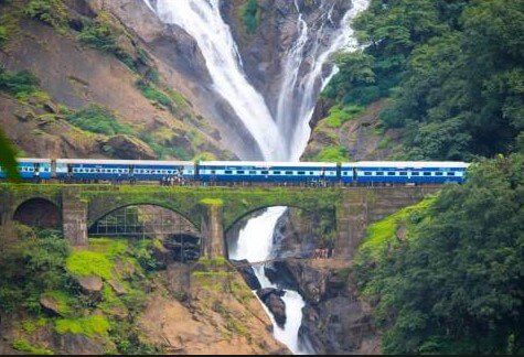 Dudhasagar Waterfall, Goa Tourist Places,